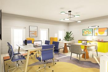 Co Working Area at Link Apartments® Mixson, North Charleston, South Carolina